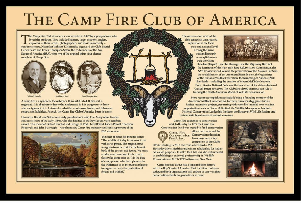 Camp Fire Club of America Plaque at the National Scouting Museum