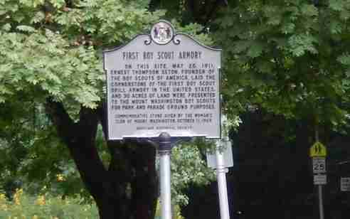 First Boy Scout Armory Baltimore Plaque MD