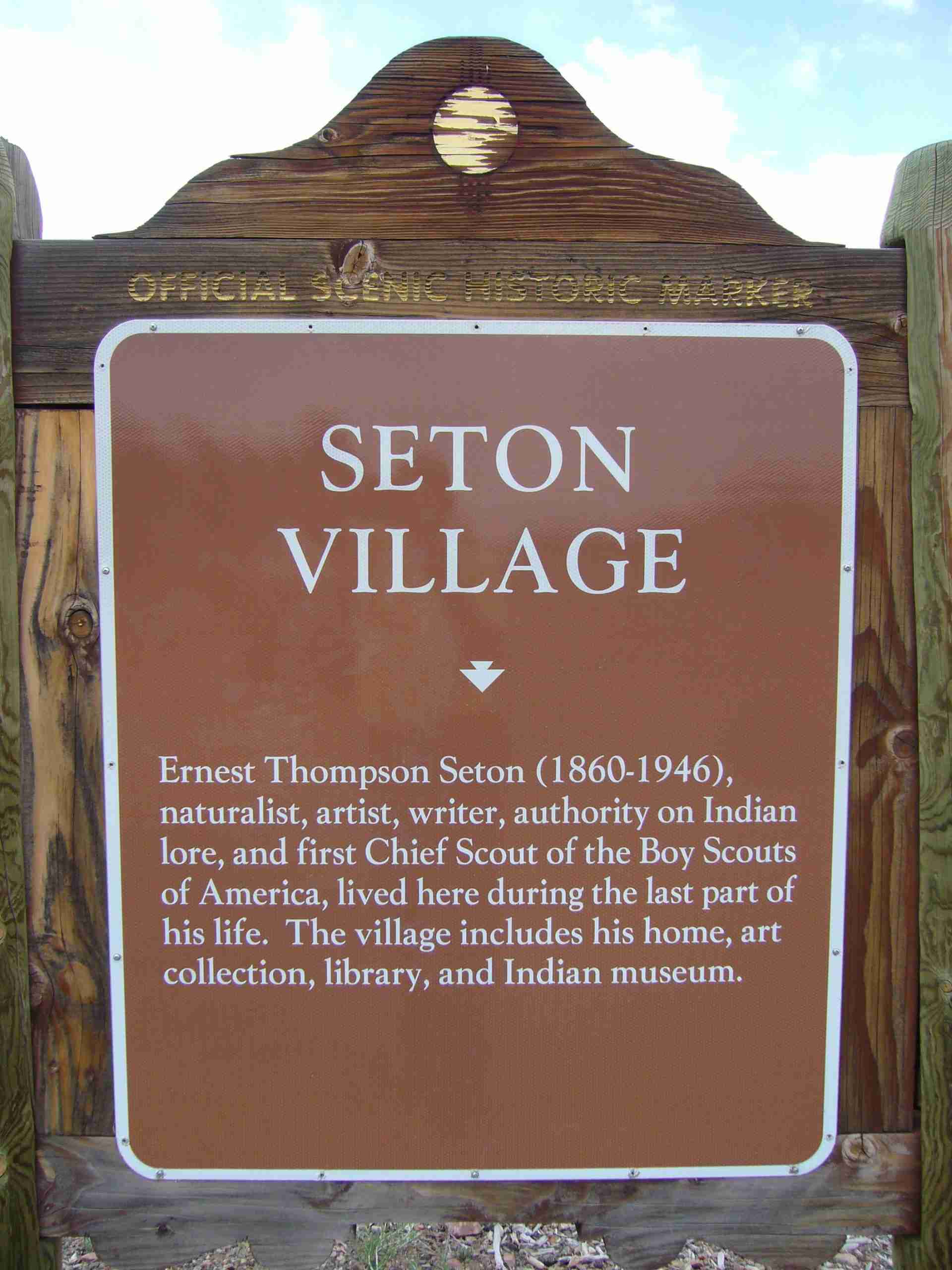 Scenic Historic Marker Seton Village