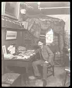 Ernest Thompson Seton at Desk Working Sitting in Chair