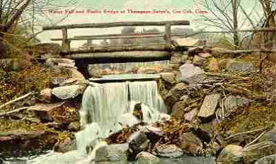 Wooden Bridge over Running Water