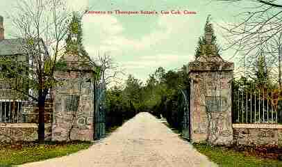 Wyndygoul Gates at Entrance to Pomerance Park in Greenwich, CT