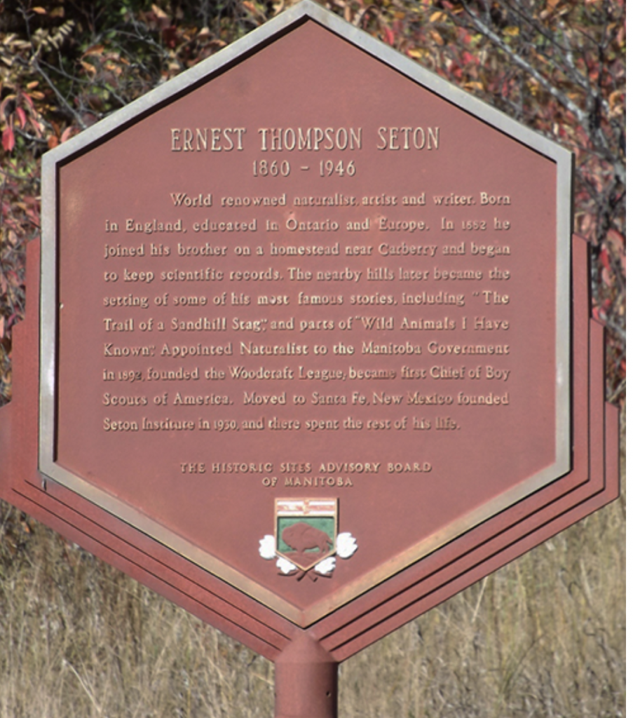 Plaque in Seton Provincial Park