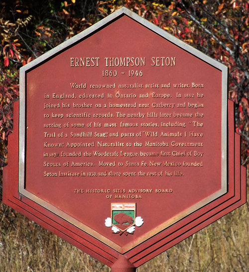 Manitoba Historical Marker Seton Provincial Park